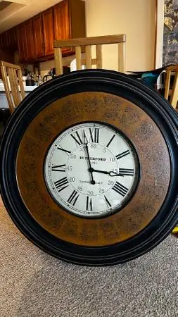 36” extra large clock