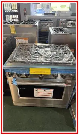 Café – 36-inch Gas Range with 6 Burners 6.2 Cu. Ft. – Stainless