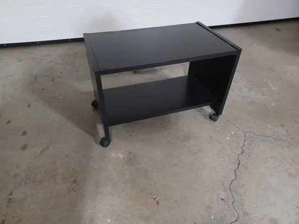 TV CART/STAND  ON WHEELS-BLACK