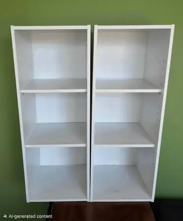 Two Matching Shelves - Used in Closet for Extra Storage