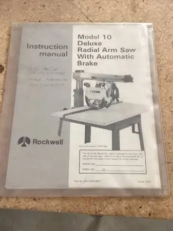 Radial Arm Saw