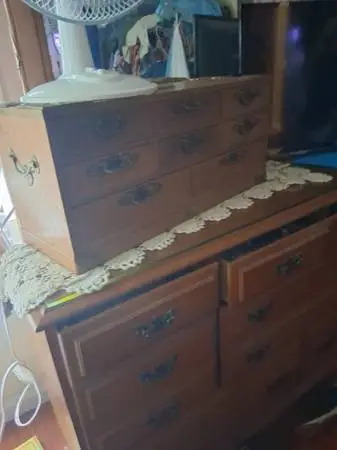 Dresser with mirror nice solid