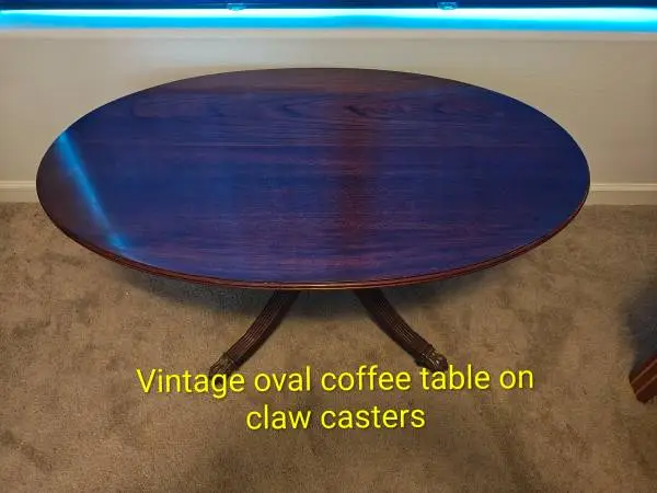 Vintage Oval Coffee Table