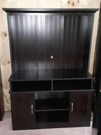 Sauder Cinnamon Cherry TV Stand