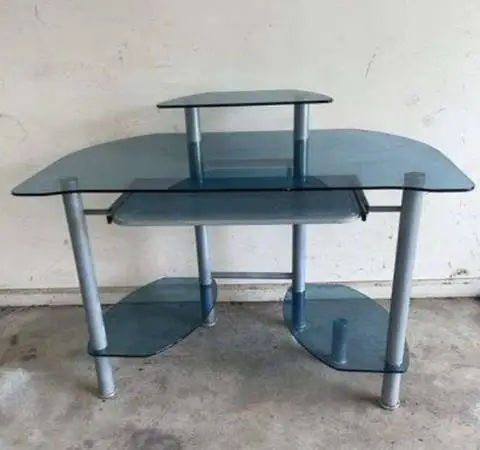 Glass desk