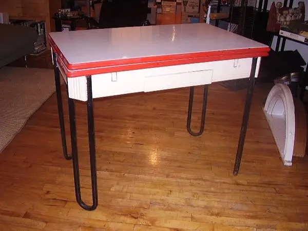 Vintage 1940s Tin Dining Table