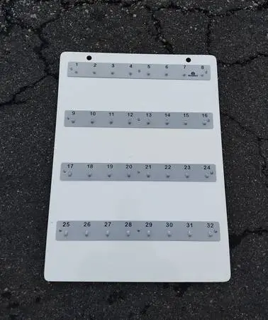 Acrimet Wall Mounted 32 Key Hook Board For Sale