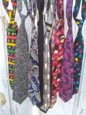 Mens Ties !! Used - $1 each - fun designs - Holiday themes