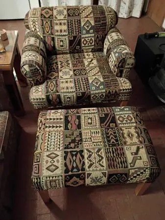 Chair and ottoman
