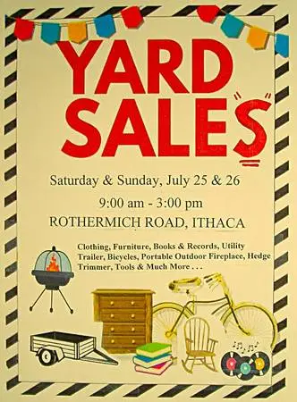 Yard Sales - Rothermich Road, Ithaca