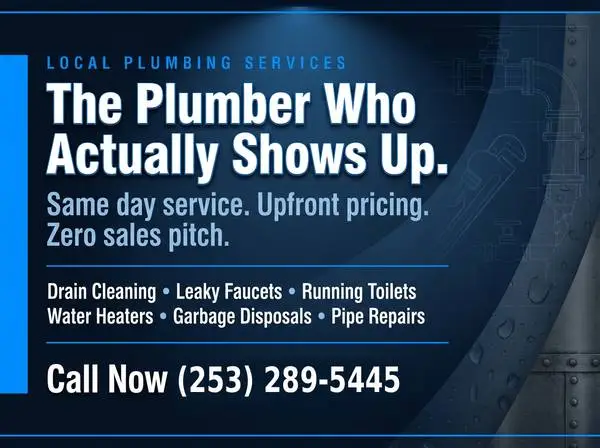 💧PLUMBER - Same Day Plumbing – No Callbacks, No Runaround, No Mess