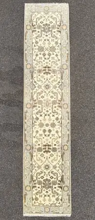 OUSHAK HAND KNOTTED RUNNER, NEW, 2.7 x 11.8
