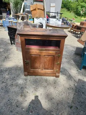 White Oak TV Stand Ice Box