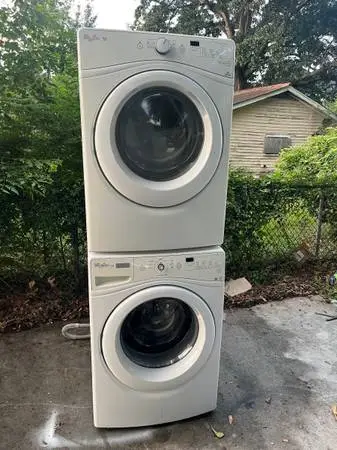 Stackable washer and dryer