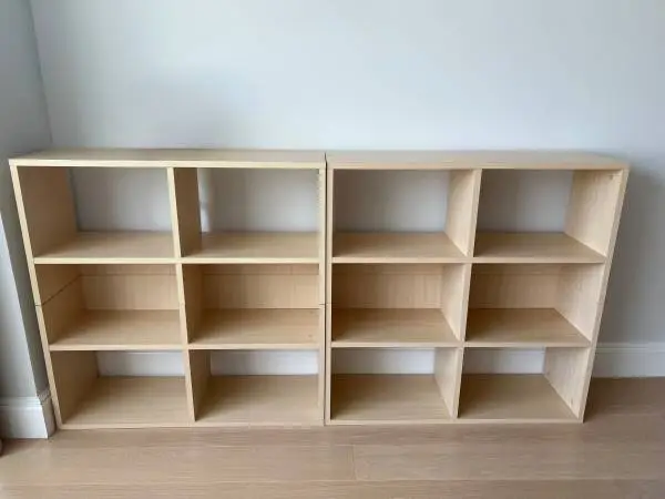 Crate & Barrel Bookcase, Mirror, Vitra Wall Art