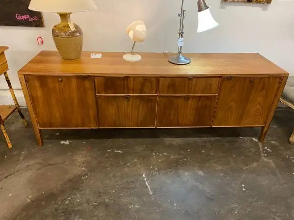 Mid Century Long Credenza