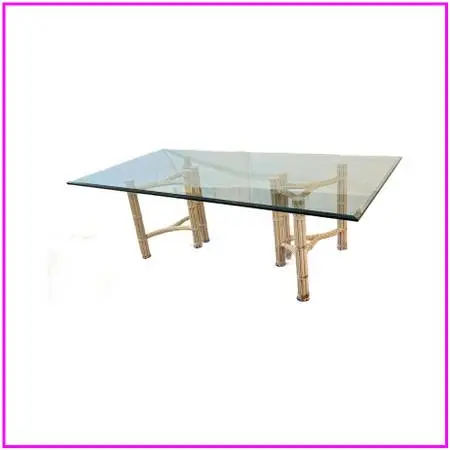 Mcguire Furniture Double Pedestal Dining Table