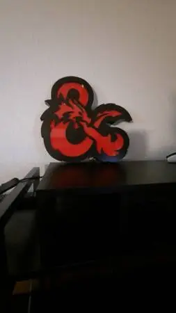 D&D SIGN AND LIGHT