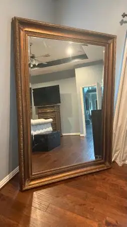 Large Ornate Leaning Floor Mirror – 61” x 85”