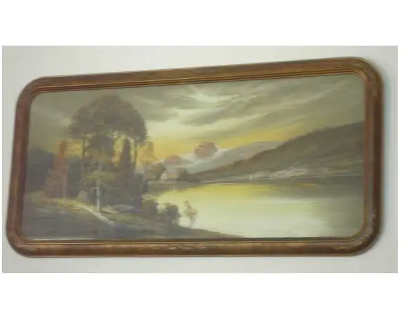 William Chandler Pastel Painting 43 x 23 1854 to 1928 Bargain Priced