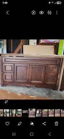 Bathroom Vanity cabinet 60 with matching Mirror