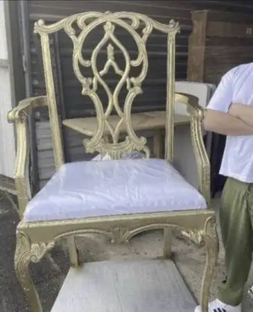 Giant solid wood chair. Ideal for furniture store/photographer.