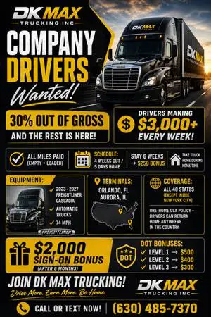 Hiring CDL Drivers