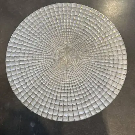 Round Gold Side Table- 18X21.5H