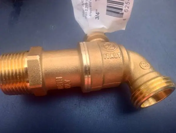 3/4 ball hose bibb with long handle