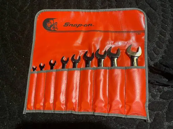 Snap on 9 pc SAE Spline Short Combination Wrench Set (1/4-3/4)