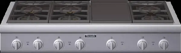 Thermador 48 Professional Gas Rangetop 6 Star Burners Electric Griddl