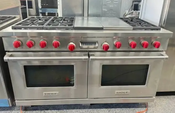 STAINLESS STEEL 60” WIDE STOVE WOLF