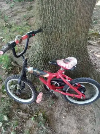 red kids bike