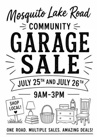 Mosquito Lake Road Community Yard Sale