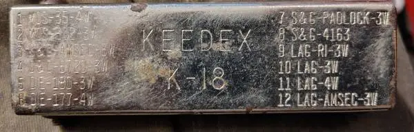 Keedex K-18 Full Set of 12