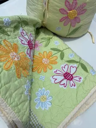 Quilted baby blanket