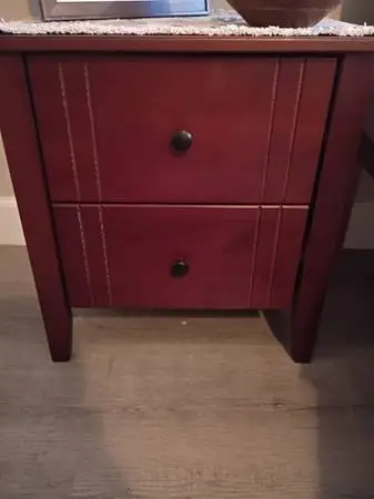Walnut Wood [2-drawer] Nightstand