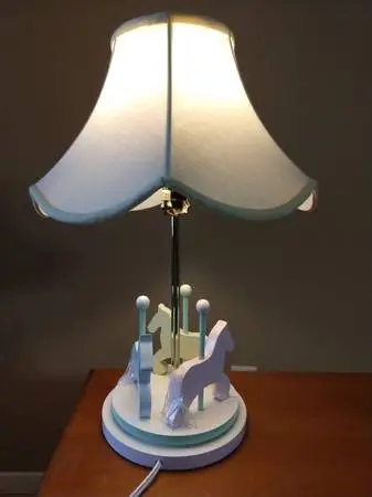 Carousel Horse Table Lamp w/Shade