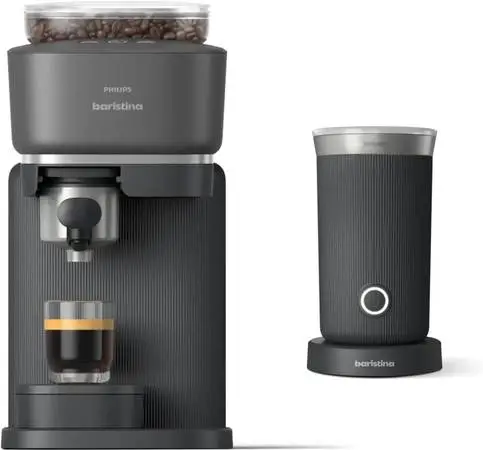 Philips Baristina BAR303/60 Espresso Machine + Milk Frother Bundle NEW