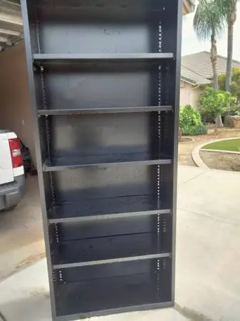 Metal bookshelf