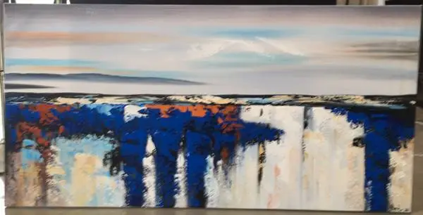 Large original expressionist abstract landscape