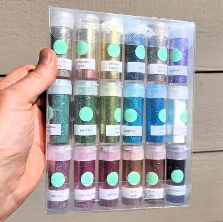 Martha Stewart 18 Gemstone Glitter Set