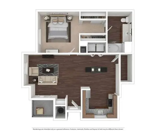 🏡 1 Bed, 1 Bath – Open Floorplan & Stainless Steel Appliances!