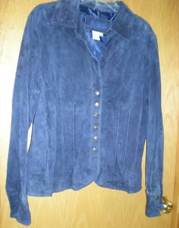 AMI Leather Suede Jacket - Womens XL