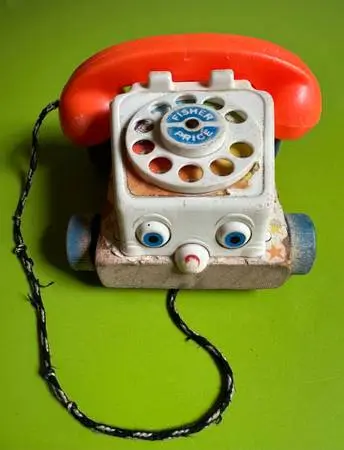 Classic 1961 Chatter Telephone by Fisher Price toys (FP  #747)