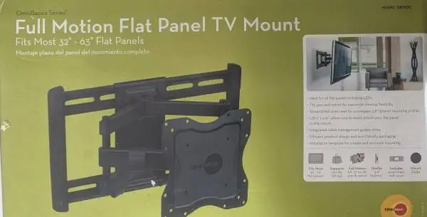 OMNIMOUNT FULL MOTION FLAT PANEL TV MOUNT