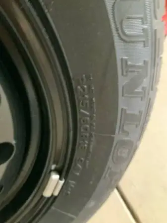 New tire + wheel P215/60R16