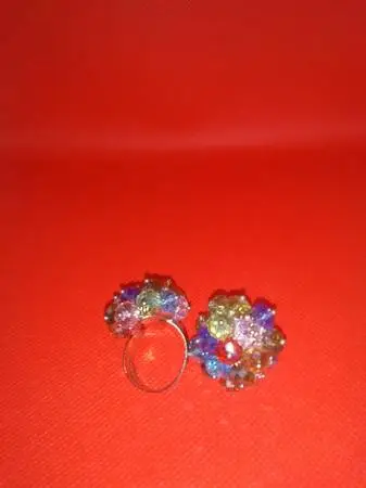 Vintage pair beaded Clip Earrings ( Used)