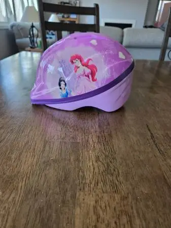 Girls princess bike helmet
