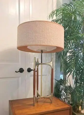 ►Mid Century Modern Table LAMP Gerald Thurston for Lightolier 1950s